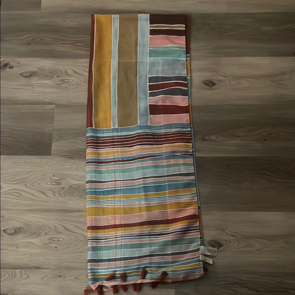 LOFT Multicolor Striped Scarf